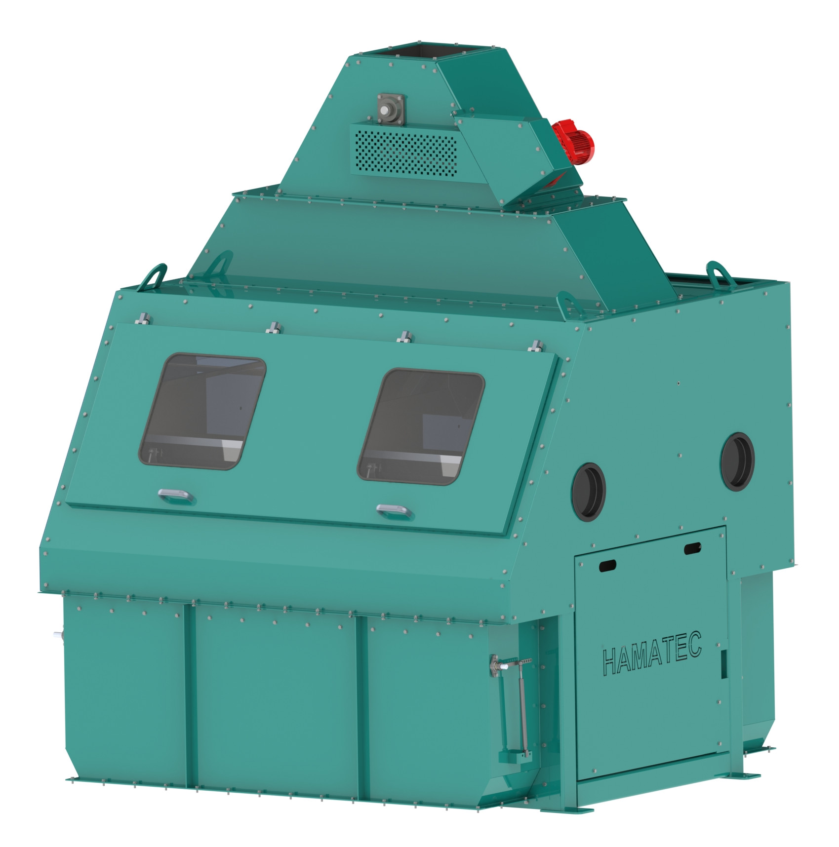 Kompostausleser Typ KA9 mit aufgebautem Produkt-/Pendelverteiler Kompostausleser Typ KA9 mit aufgebautem Produkt-/Pendelverteiler